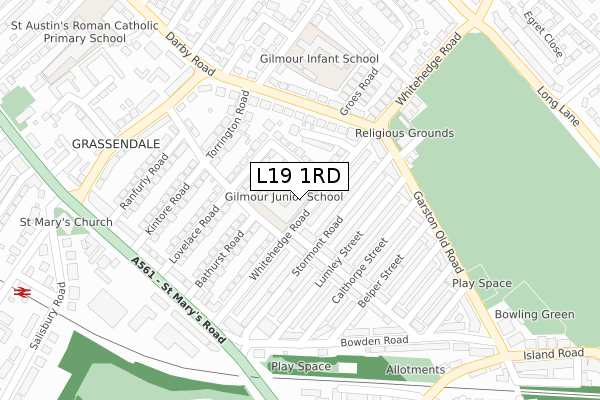 L19 1RD map - large scale - OS Open Zoomstack (Ordnance Survey) L19 1RD map - large scale - OS Open Zoomstack (Ordnance Survey)