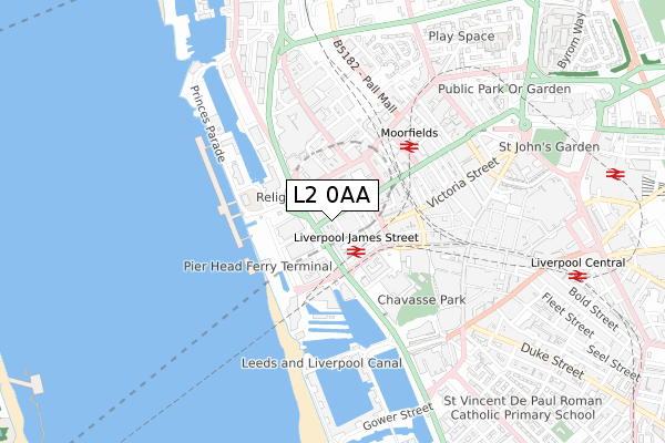 L2 0AA map - small scale - OS Open Zoomstack (Ordnance Survey) L2 0AA map - small scale - OS Open Zoomstack (Ordnance Survey)