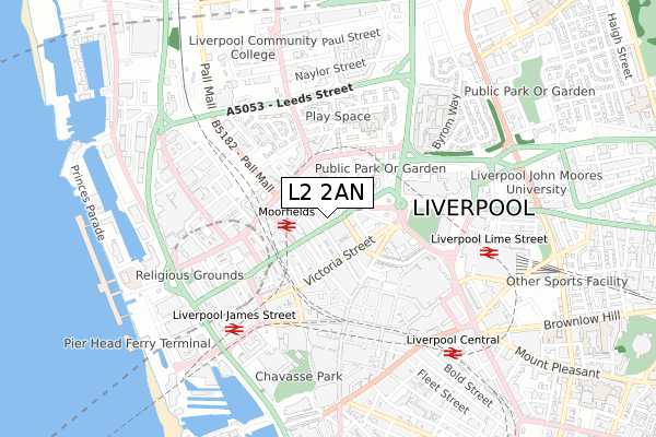L2 2AN map - small scale - OS Open Zoomstack (Ordnance Survey) L2 2AN map - small scale - OS Open Zoomstack (Ordnance Survey)