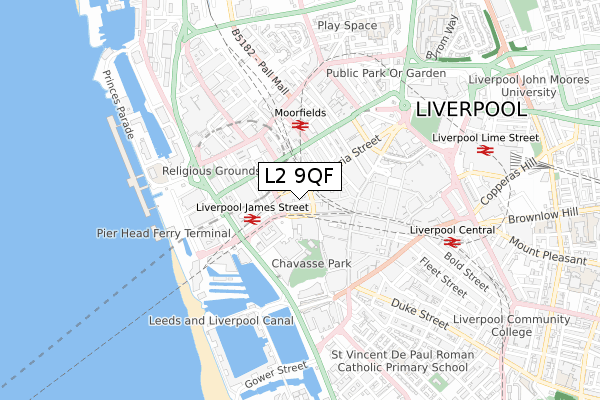 L2 9QF map - small scale - OS Open Zoomstack (Ordnance Survey) L2 9QF map - small scale - OS Open Zoomstack (Ordnance Survey)