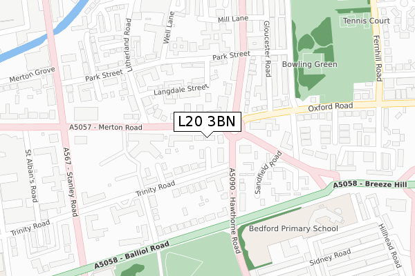 L20 3BN map - large scale - OS Open Zoomstack (Ordnance Survey) L20 3BN map - large scale - OS Open Zoomstack (Ordnance Survey)