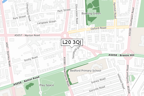 L20 3QJ map - large scale - OS Open Zoomstack (Ordnance Survey) L20 3QJ map - large scale - OS Open Zoomstack (Ordnance Survey)