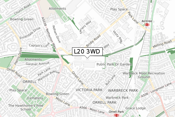 L20 3WD map - small scale - OS Open Zoomstack (Ordnance Survey) L20 3WD map - small scale - OS Open Zoomstack (Ordnance Survey)