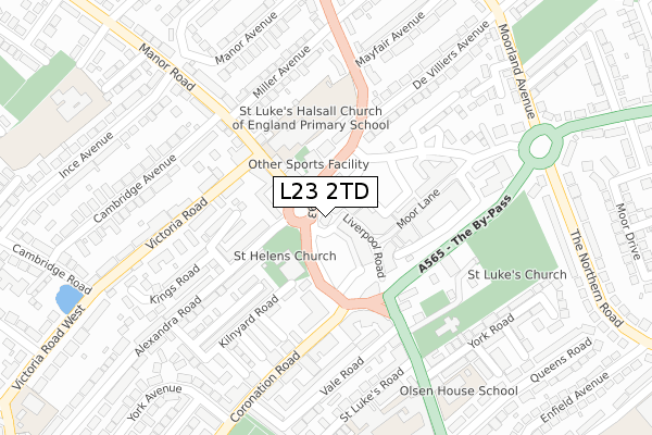 L23 2TD map - large scale - OS Open Zoomstack (Ordnance Survey) L23 2TD map - large scale - OS Open Zoomstack (Ordnance Survey)