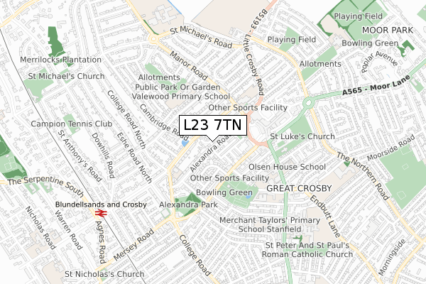 L23 7TN maps, stats, and open data