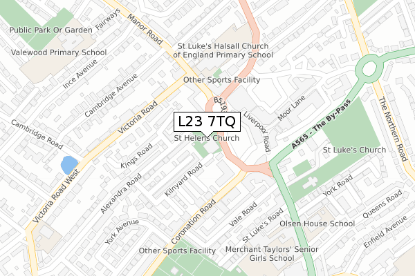 L23 7TQ map - large scale - OS Open Zoomstack (Ordnance Survey) L23 7TQ map - large scale - OS Open Zoomstack (Ordnance Survey)