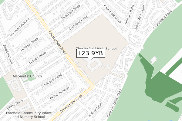 L23 9YB map - large scale - OS Open Zoomstack (Ordnance Survey) L23 9YB map - large scale - OS Open Zoomstack (Ordnance Survey)