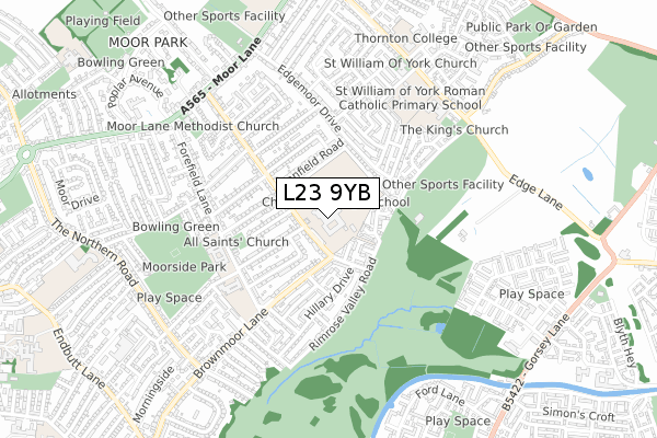 L23 9YB map - small scale - OS Open Zoomstack (Ordnance Survey) L23 9YB map - small scale - OS Open Zoomstack (Ordnance Survey)
