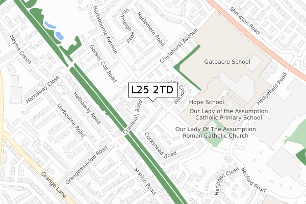L25 2TD map - large scale - OS Open Zoomstack (Ordnance Survey) L25 2TD map - large scale - OS Open Zoomstack (Ordnance Survey)