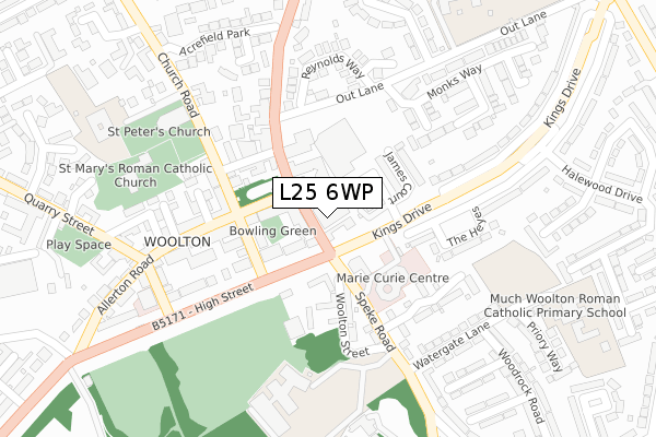 L25 6WP map - large scale - OS Open Zoomstack (Ordnance Survey) L25 6WP map - large scale - OS Open Zoomstack (Ordnance Survey)