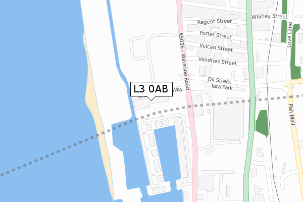 L3 0AB map - large scale - OS Open Zoomstack (Ordnance Survey)