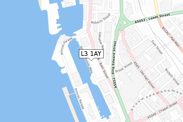 L3 1AY map - large scale - OS Open Zoomstack (Ordnance Survey)