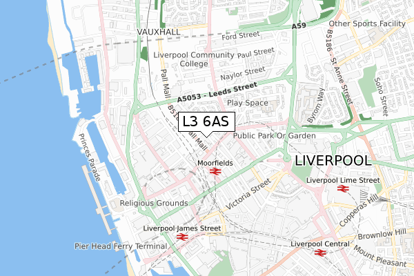 L3 6AS map - small scale - OS Open Zoomstack (Ordnance Survey)