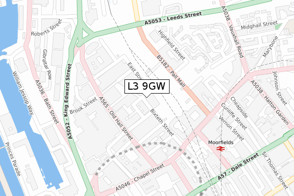 L3 9GW map - large scale - OS Open Zoomstack (Ordnance Survey) L3 9GW map - large scale - OS Open Zoomstack (Ordnance Survey)