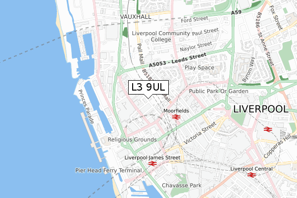 L3 9UL map - small scale - OS Open Zoomstack (Ordnance Survey) L3 9UL map - small scale - OS Open Zoomstack (Ordnance Survey)