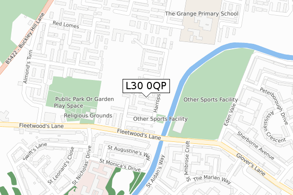 L30 0QP map - large scale - OS Open Zoomstack (Ordnance Survey) L30 0QP map - large scale - OS Open Zoomstack (Ordnance Survey)