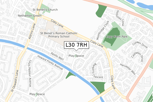 L30 7RH map - large scale - OS Open Zoomstack (Ordnance Survey) L30 7RH map - large scale - OS Open Zoomstack (Ordnance Survey)