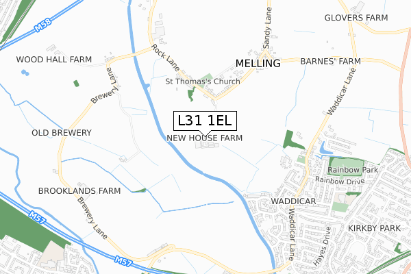 L31 1EL map - small scale - OS Open Zoomstack (Ordnance Survey) L31 1EL map - small scale - OS Open Zoomstack (Ordnance Survey)