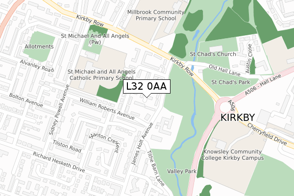 L32 0AA map - large scale - OS Open Zoomstack (Ordnance Survey) L32 0AA map - large scale - OS Open Zoomstack (Ordnance Survey)