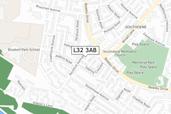 L32 3AB map - large scale - OS Open Zoomstack (Ordnance Survey) L32 3AB map - large scale - OS Open Zoomstack (Ordnance Survey)