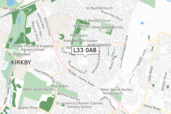 L33 0AB map - small scale - OS Open Zoomstack (Ordnance Survey) L33 0AB map - small scale - OS Open Zoomstack (Ordnance Survey)