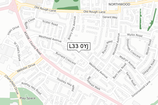 L33 0YJ map - large scale - OS Open Zoomstack (Ordnance Survey) L33 0YJ map - large scale - OS Open Zoomstack (Ordnance Survey)