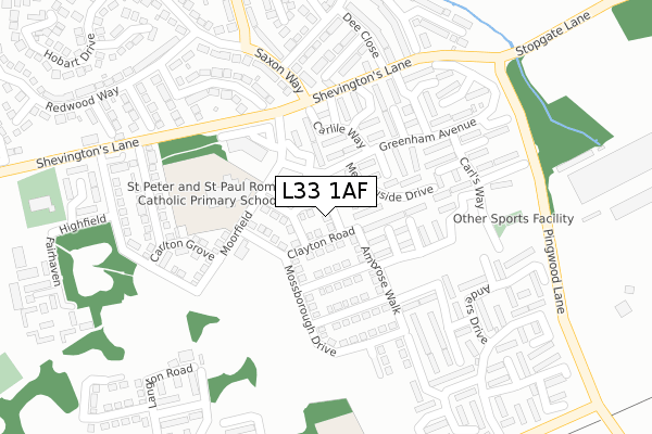 L33 1AF map - large scale - OS Open Zoomstack (Ordnance Survey) L33 1AF map - large scale - OS Open Zoomstack (Ordnance Survey)