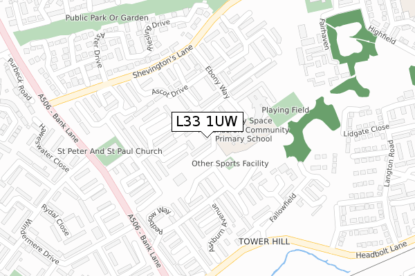 L33 1UW map - large scale - OS Open Zoomstack (Ordnance Survey) L33 1UW map - large scale - OS Open Zoomstack (Ordnance Survey)