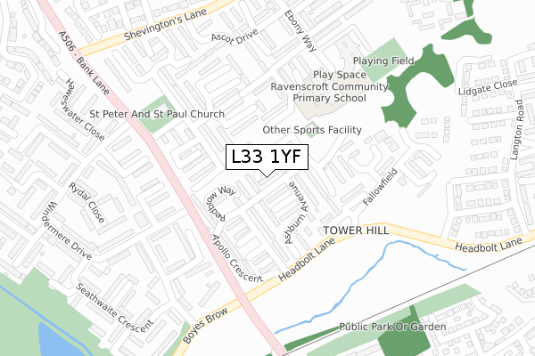L33 1YF map - large scale - OS Open Zoomstack (Ordnance Survey) L33 1YF map - large scale - OS Open Zoomstack (Ordnance Survey)