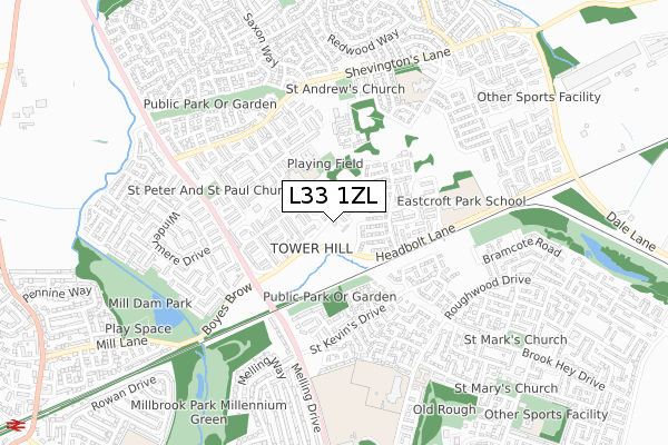 L33 1ZL map - small scale - OS Open Zoomstack (Ordnance Survey) L33 1ZL map - small scale - OS Open Zoomstack (Ordnance Survey)