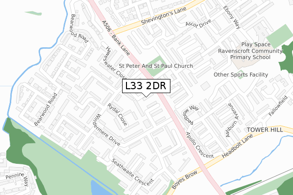 L33 2DR map - large scale - OS Open Zoomstack (Ordnance Survey) L33 2DR map - large scale - OS Open Zoomstack (Ordnance Survey)