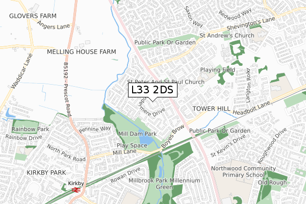 L33 2DS map - small scale - OS Open Zoomstack (Ordnance Survey) L33 2DS map - small scale - OS Open Zoomstack (Ordnance Survey)