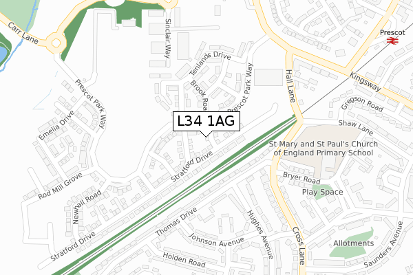 L34 1AG map - large scale - OS Open Zoomstack (Ordnance Survey) L34 1AG map - large scale - OS Open Zoomstack (Ordnance Survey)
