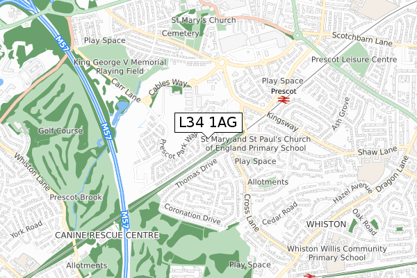 L34 1AG map - small scale - OS Open Zoomstack (Ordnance Survey) L34 1AG map - small scale - OS Open Zoomstack (Ordnance Survey)
