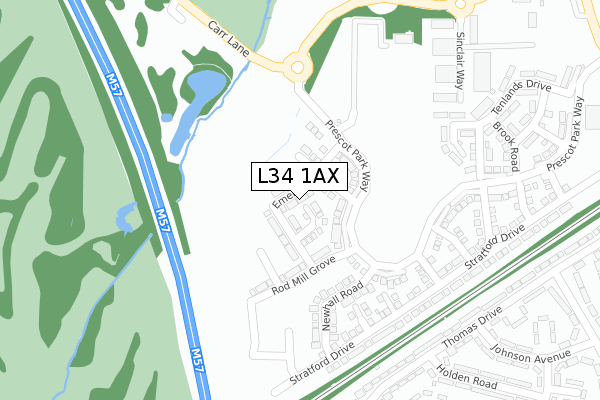 L34 1AX map - large scale - OS Open Zoomstack (Ordnance Survey) L34 1AX map - large scale - OS Open Zoomstack (Ordnance Survey)