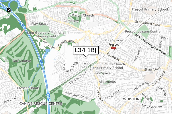 L34 1BJ map - small scale - OS Open Zoomstack (Ordnance Survey) L34 1BJ map - small scale - OS Open Zoomstack (Ordnance Survey)