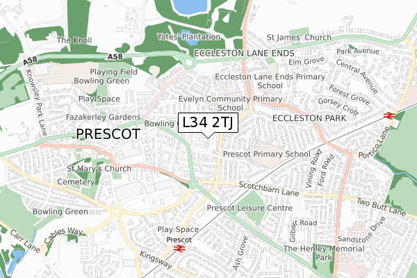 L34 2TJ map - small scale - OS Open Zoomstack (Ordnance Survey) L34 2TJ map - small scale - OS Open Zoomstack (Ordnance Survey)