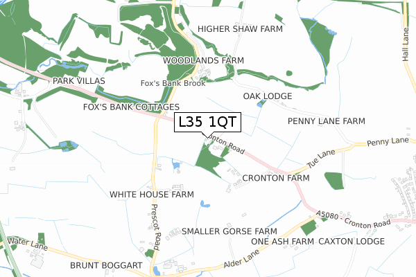 L35 1QT map - small scale - OS Open Zoomstack (Ordnance Survey) L35 1QT map - small scale - OS Open Zoomstack (Ordnance Survey)