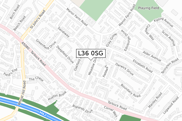 L36 0SG map - large scale - OS Open Zoomstack (Ordnance Survey) L36 0SG map - large scale - OS Open Zoomstack (Ordnance Survey)