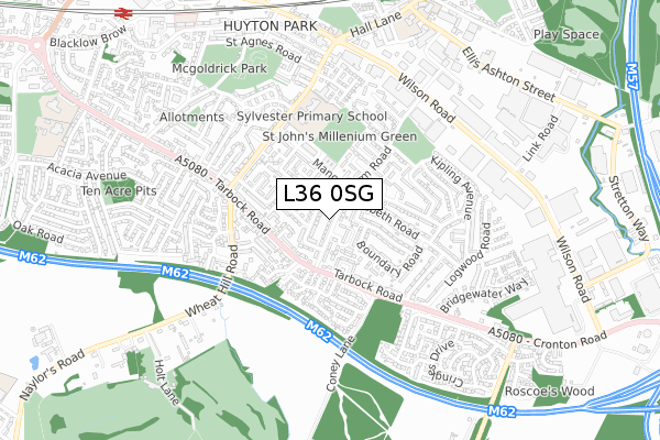 L36 0SG map - small scale - OS Open Zoomstack (Ordnance Survey) L36 0SG map - small scale - OS Open Zoomstack (Ordnance Survey)