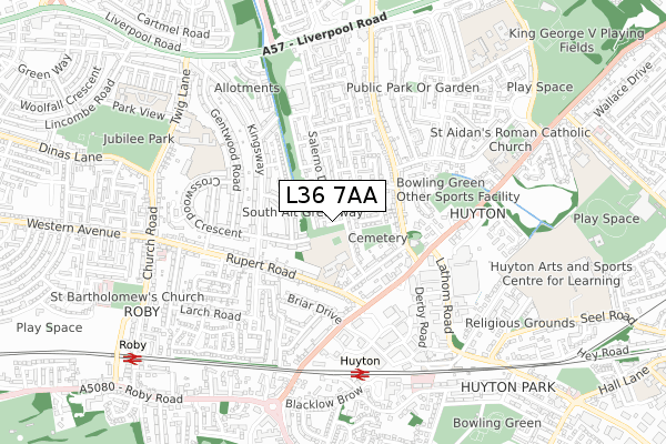 L36 7AA map - small scale - OS Open Zoomstack (Ordnance Survey) L36 7AA map - small scale - OS Open Zoomstack (Ordnance Survey)