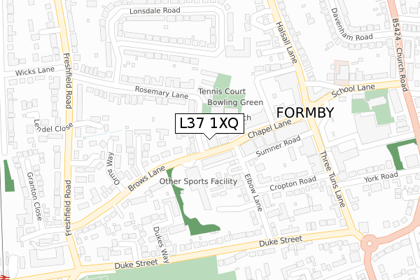 L37 1XQ map - large scale - OS Open Zoomstack (Ordnance Survey) L37 1XQ map - large scale - OS Open Zoomstack (Ordnance Survey)