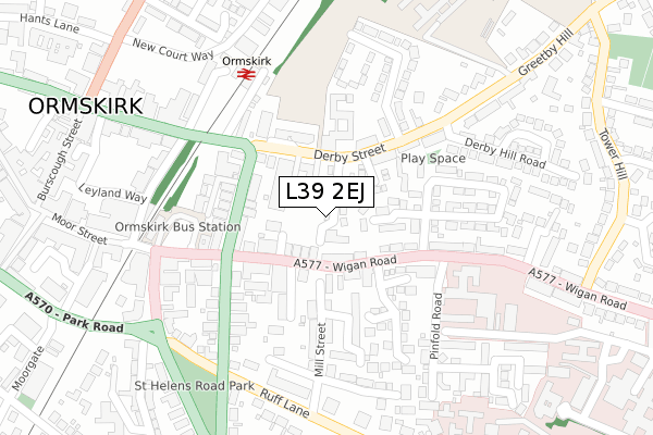 L39 2EJ map - large scale - OS Open Zoomstack (Ordnance Survey) L39 2EJ map - large scale - OS Open Zoomstack (Ordnance Survey)