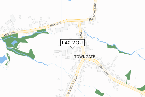 L40 2QU map - large scale - OS Open Zoomstack (Ordnance Survey)