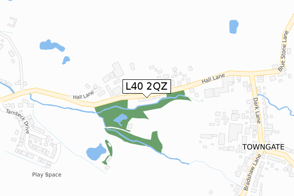 L40 2QZ map - large scale - OS Open Zoomstack (Ordnance Survey)