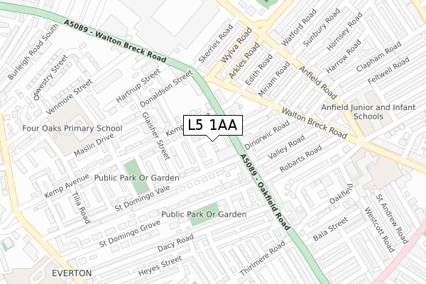 L5 1AA map - large scale - OS Open Zoomstack (Ordnance Survey) L5 1AA map - large scale - OS Open Zoomstack (Ordnance Survey)