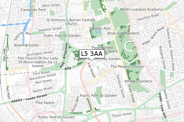 L5 3AA map - small scale - OS Open Zoomstack (Ordnance Survey) L5 3AA map - small scale - OS Open Zoomstack (Ordnance Survey)