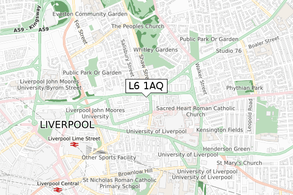 L6 1AQ map - small scale - OS Open Zoomstack (Ordnance Survey) L6 1AQ map - small scale - OS Open Zoomstack (Ordnance Survey)
