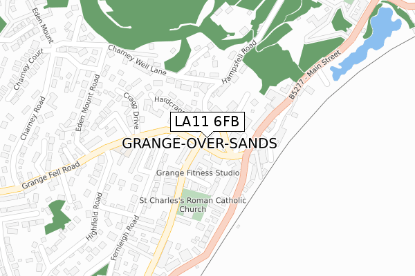LA11 6FB map - large scale - OS Open Zoomstack (Ordnance Survey) LA11 6FB map - large scale - OS Open Zoomstack (Ordnance Survey)