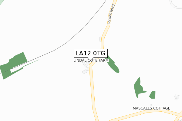 LA12 0TG map - large scale - OS Open Zoomstack (Ordnance Survey)